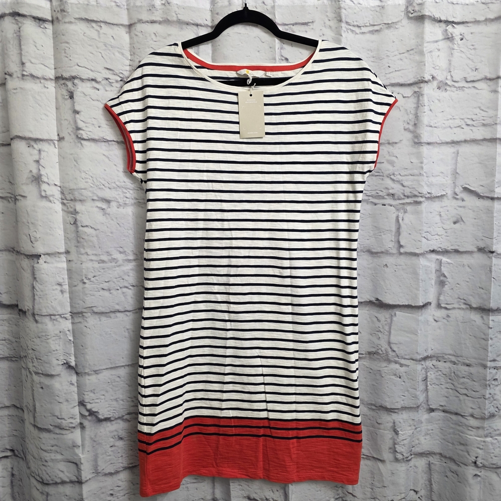 Boden Paulina jersey striped 100% Cotton dress Size 4 NWT